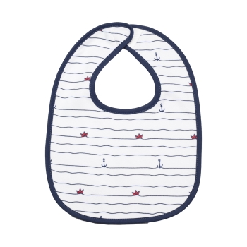 product photo navy blue patterned bib product photo navy blue patterned bib