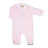 pijama rosa Sophie para menina com abertura cruzada pijama rosa Sophie para menina com abertura cruzada