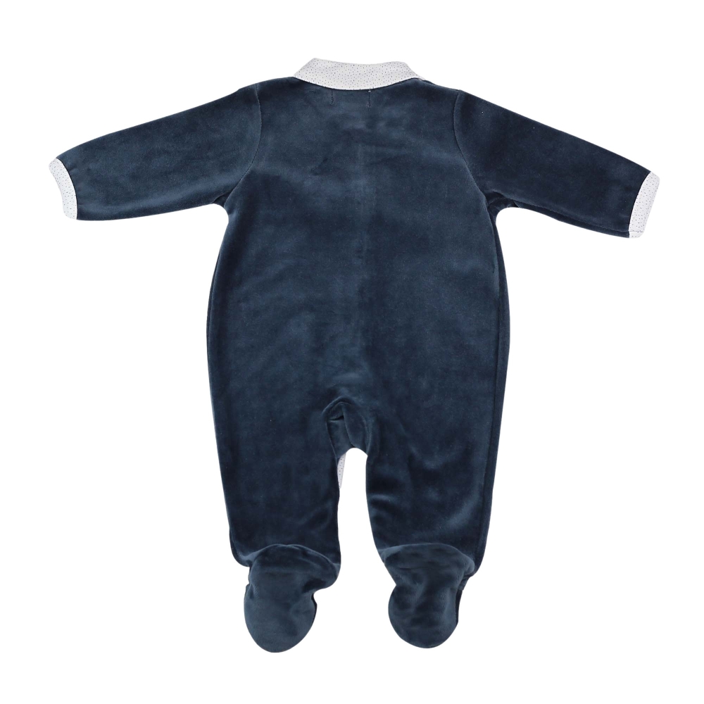 navy blue velour pajamas with Sophie the Giraffe on the back navy blue velour pajamas with Sophie the Giraffe on the back