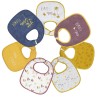 lot de 7 bavoirs little flower