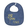 Bavaglino prima età blu navy bambina little flower Bavaglino prima età blu navy bambina little flower