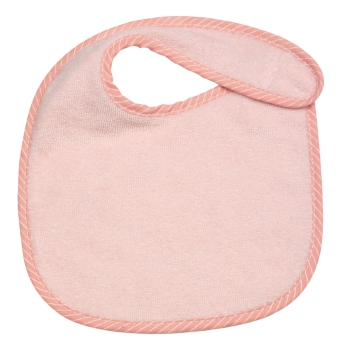 roze slabbetje met donkerroze bies