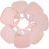 lote de 7 baberos rosa lisos para bebé niña lote de 7 baberos rosa lisos para bebé niña