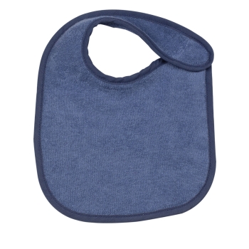 bavoirs bébé en éponge bleu uni