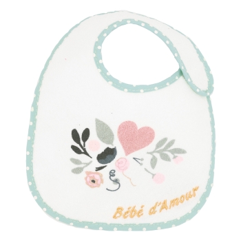 Lot de 7 bavoirs - Bébé d'amour Rose Trois Kilos Sept - 3
