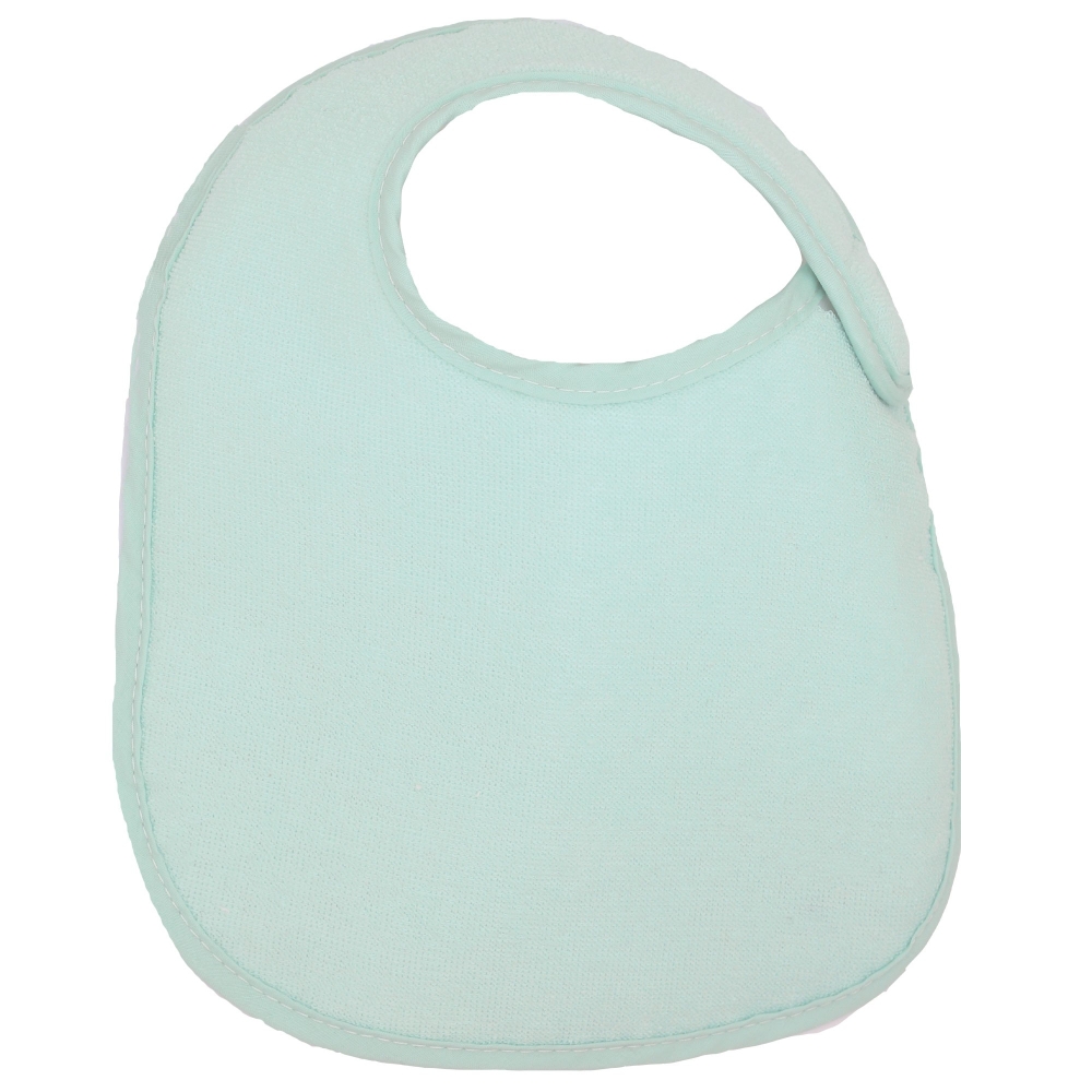 pastel blue newborn bib