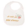 Newborn bib - Embroidery I am a love baby