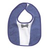 babete de bebé com laço e colete estampado babete de bebé com laço e colete estampado