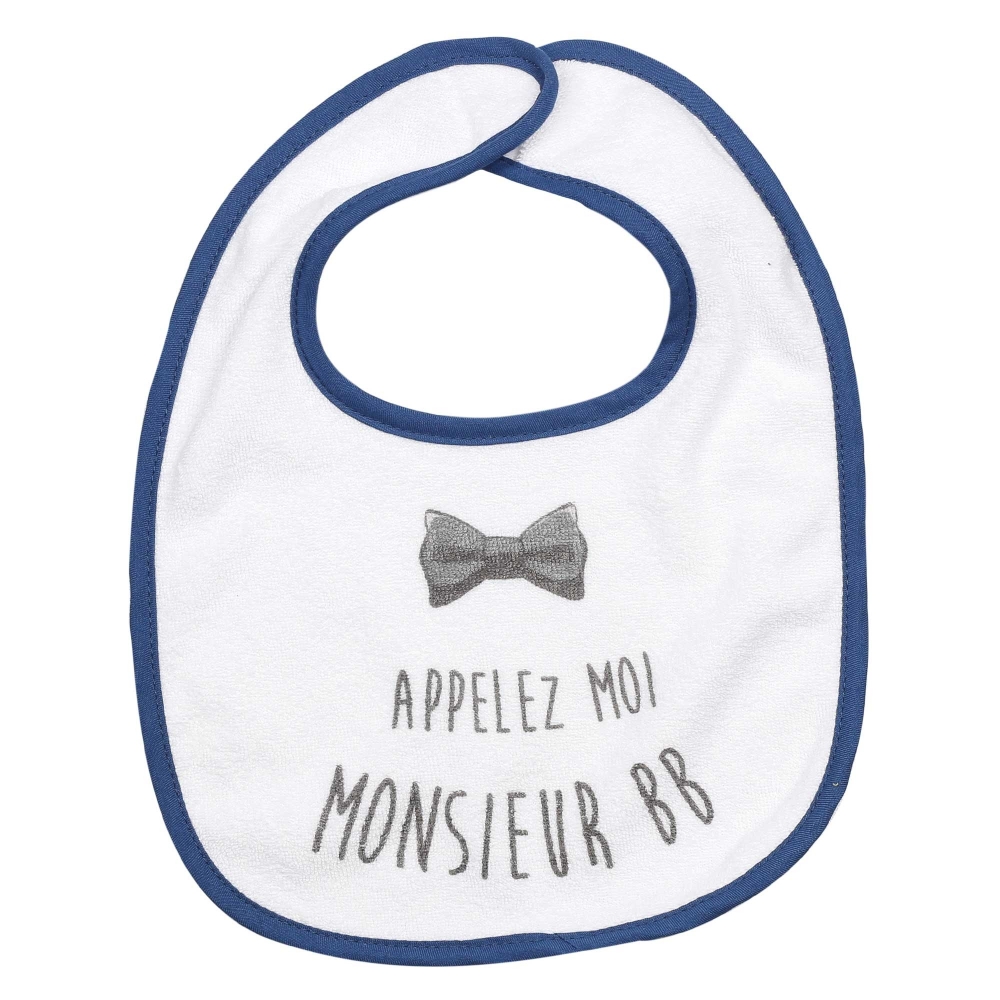 Bib with "Call me Mister BB" inscription Bib with "Call me Mister BB" inscription