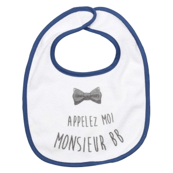 Bib with "Call me Mister BB" inscription Bib with "Call me Mister BB" inscription