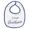 Babete branca com a inscrição Little Gentleman Babete branca com a inscrição Little Gentleman