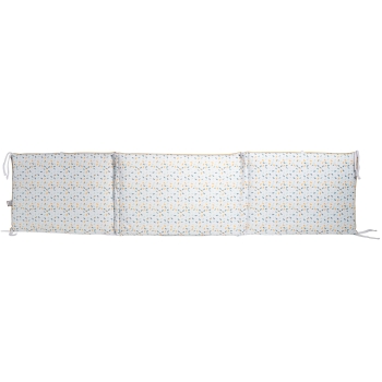 Baby bed bumper front leaf pattern