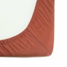 lençol ajustável para bebé com rebordo elástico terracota lençol ajustável para bebé com rebordo elástico terracota