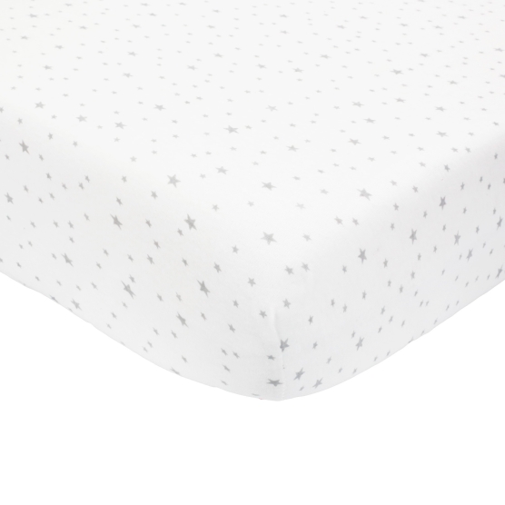 Jersey Fitted Sheet - Stars